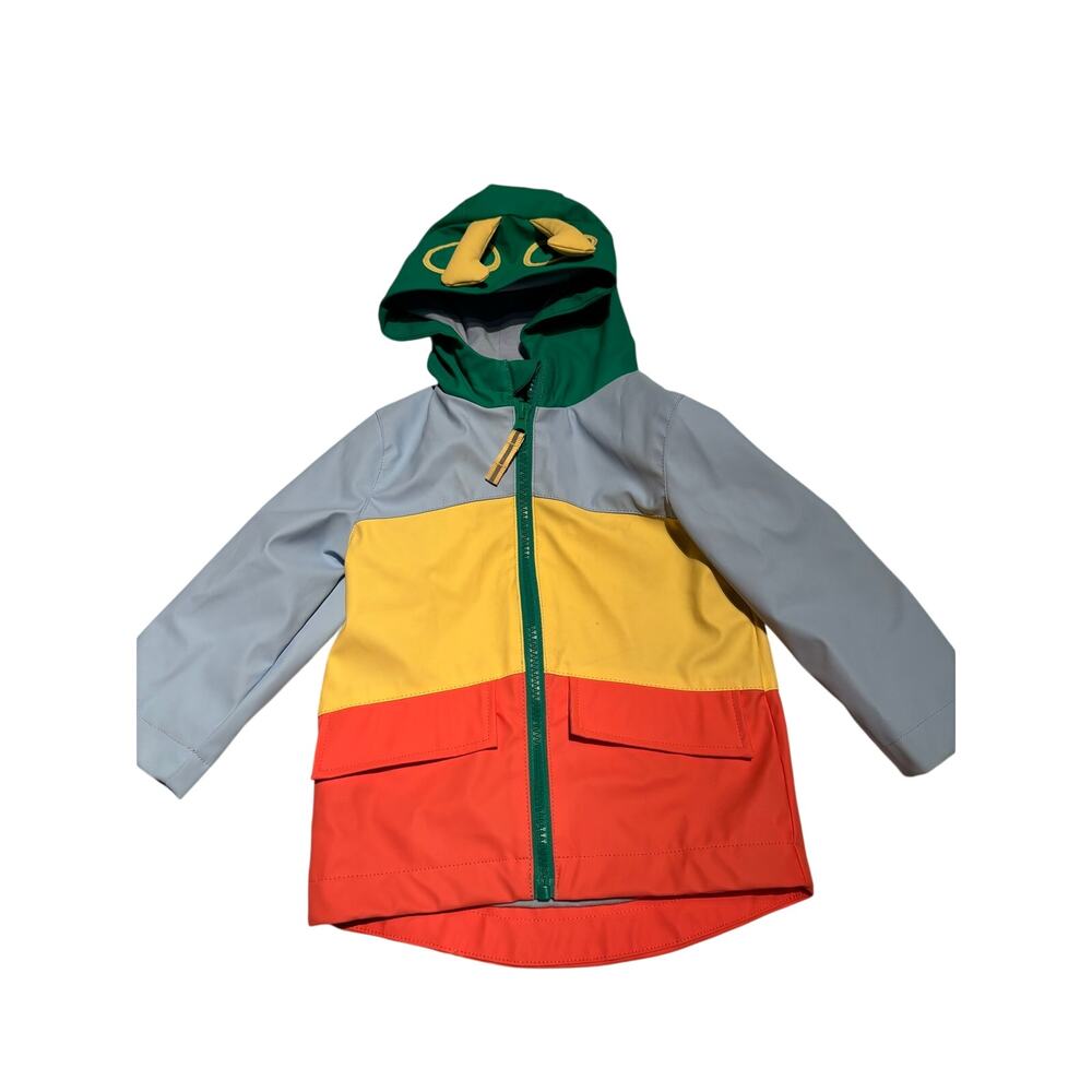 Cat & Jack Caterpillar Hood Raincoat Toddler Unisex 18M Rain Jacket